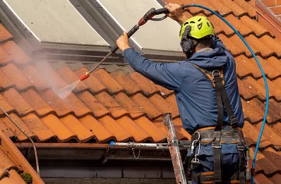 Démoussage et hydrofuge de toiture à Abère